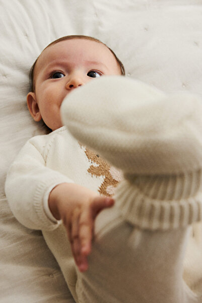 H&M 2 Parçalı Pamuklu Triko Set