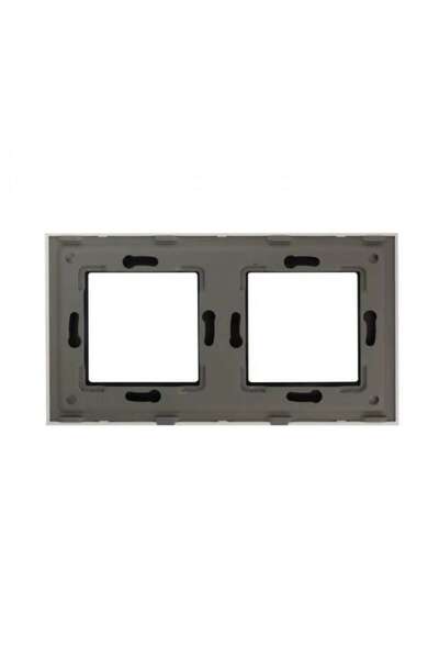 Bingoelec Comutator 4M (2+2M) 3 butoane, comutator WI-FI + RF fără neutru, priză inteligentă WI-FI Schuko 16A, sticlă