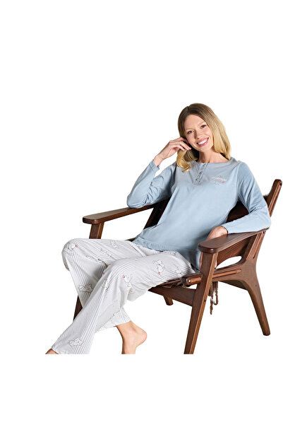 Over Sleep by Poleren Over Sleep 3190 Γυναικείο Σετ Πιτζάμες Modal
