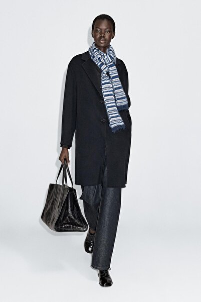 Massimo Dutti İki düğmeli yünlü kaban