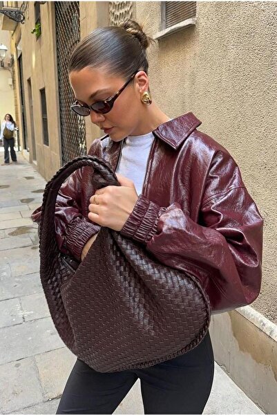 larosee حقيبة يد وكتف نسائية كبيرة الحجم ذات نسيج محبوك فضفاض من طراز ريترو م...