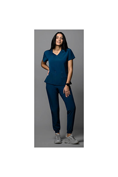 OEM Costum medical NOU PREMIUM EVA pentru femei, albastru marin