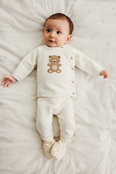 H&M 2 Parçalı Pamuklu Triko Set