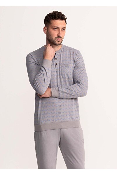 Soft&Seven by SOFIAMAN Men cotton pyjamas with button placket Filip