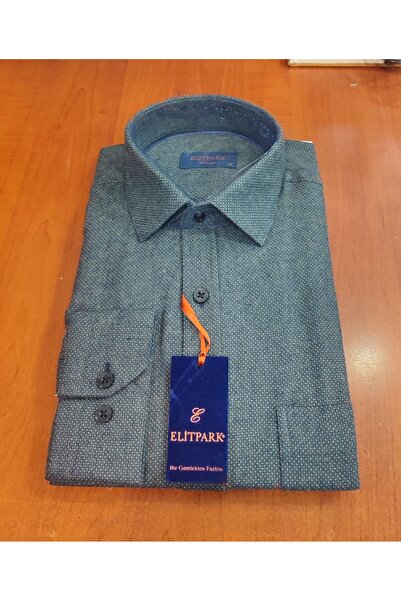 ELİTPARK GÖMLEK Güncüoğlu Long Sleeve Pocketed Winter Classic Men's Shirt