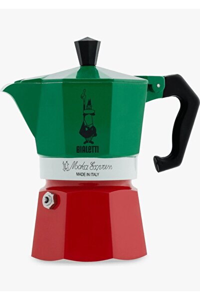 Bialetti - Moka Express Italia: 1 Cup Ocak Üstü Espresso Pişirici