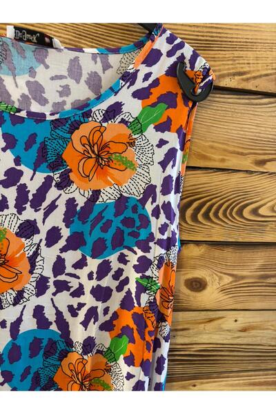 Sima Butik Women's Colorful Sleeveless Casual Dress