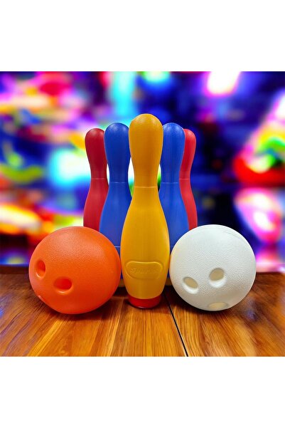 POZART Mega XXL Bowling Oyun Seti 2Adet Top ve 6ADET Labut