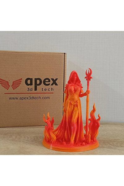 Filament Apex3D Tech Rainbow PLA+ - Fıreball, 1kg, 1.75mm
