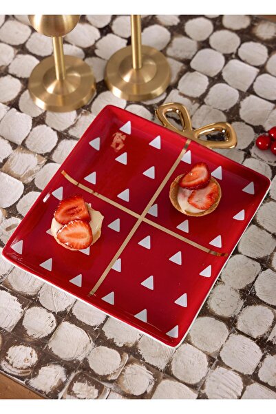 The Mia Christmas Serving Plate 22X17 cm