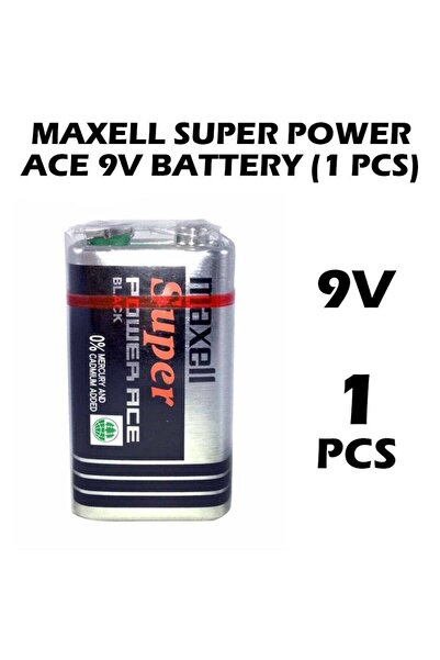 Maxell Super Power Ace battery Black 9v