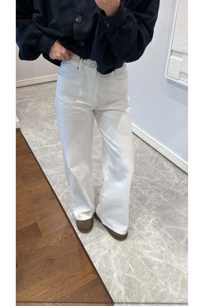 sinemkivanc co BEYAZ YÜKSEK BEL PALAZZO JEAN