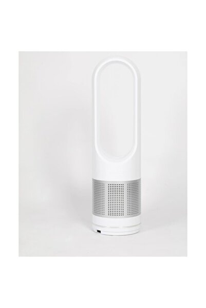 Rotixfy Aparat de aer condiționat portabil, ventilator fără lame pentru răcire și încălzire, înălțime 80 cm, alb și argintiu