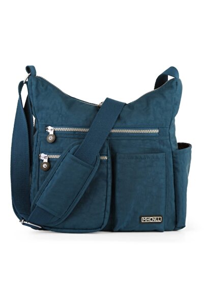 MHCNLL Geantă impermeabilă pentru femei, buzunar antifurt RFID, 29CM x 12CM x 30CM, albastră