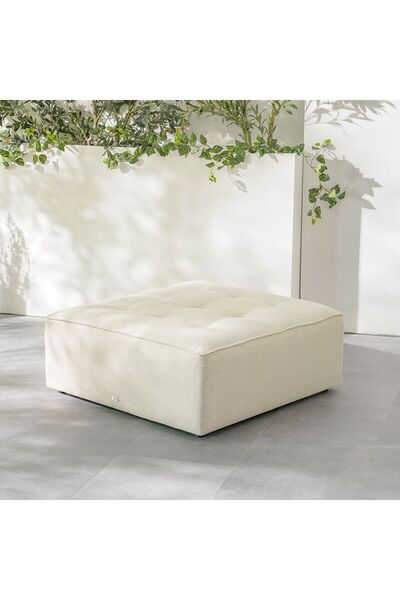 Danube Home Delight 1-Seater Modular Outdoor Sofa Set - Beige, Stylish & Comfortable, 1 Year Warranty