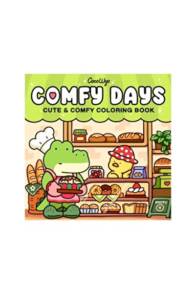 Rotixfy Carte de colorat, Zile confortabile, Copertă cartonată, Desene amuzan...