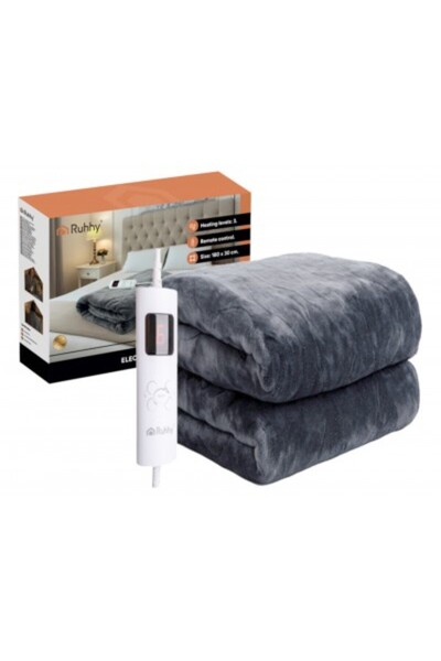 Ruhhy Ηλεκτρική κουβέρτα ® WarmTouch, 85W, 180 x 130 cm, Γρήγορη θέρμανση, 6 ...