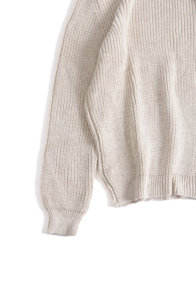 no7man Rovani Beige Turtleneck Sweater