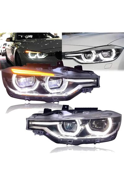 X POWER TUNİNG BMW F30 2012-2019 3.SERİ BİXENON UYUMLU LCİ LED ÖN FAR