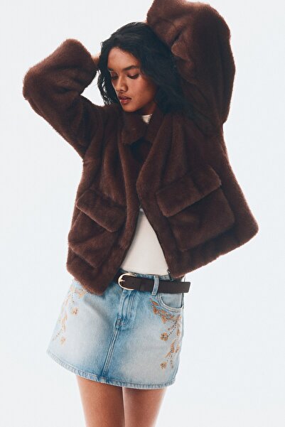 H&M Kabarık Tüylü Ceket