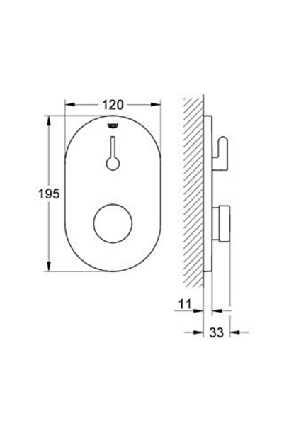 Other Baterie duș Grohe Eurosmart Cosmopolitan T, crom