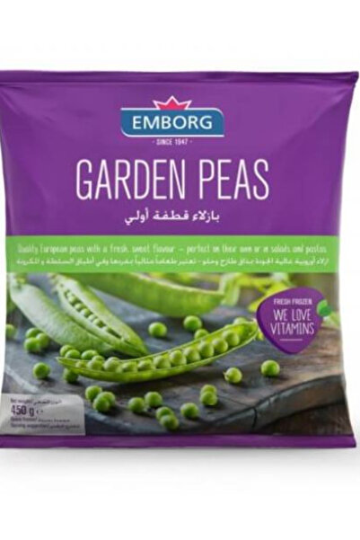 Emborg بازلاء الحديقة 450 جرام عبوة من 12 قطعة