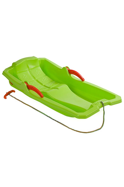 Other Karol Plastic Sled with Brakes - Green