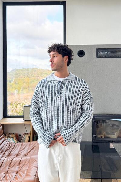 Flaw Wear Tricotaj cu model tricotat Pulover