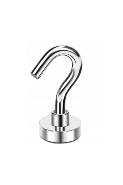 zola Multifunctional neodymium magnetic hook, Zola, 3.3 x 1.5 cm, ideal for organization, silver