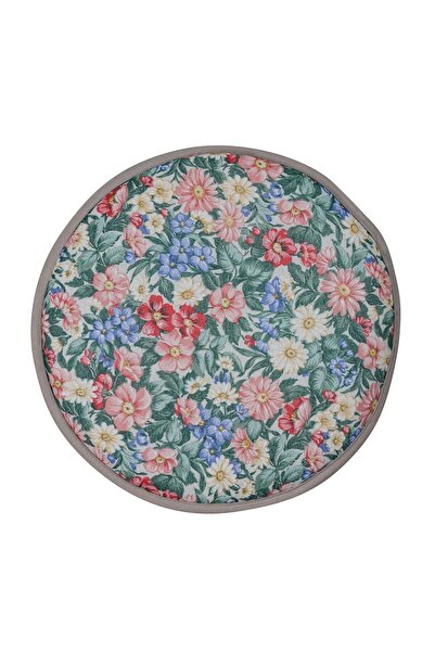 sarahdecor Pernă de scaun, rotundă, diametru 36 cm, flori