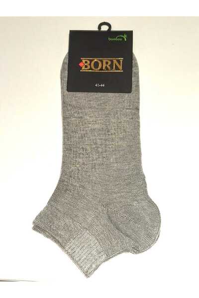 Monalisa Home جوارب رجالية من الخيزران المرن باللون الرمادي