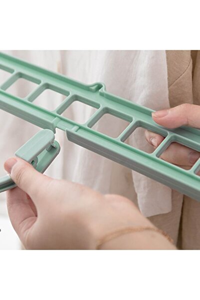 K KATHODE Set 10 clothes hanger organizers, 360° rotation, 2 usage modes horizontal/vertical, green