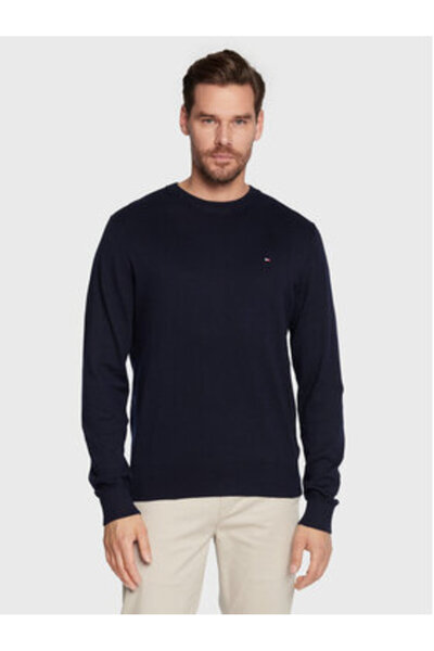 Tommy Hilfiger Pulover bărbătesc MW0MW28046 albastru