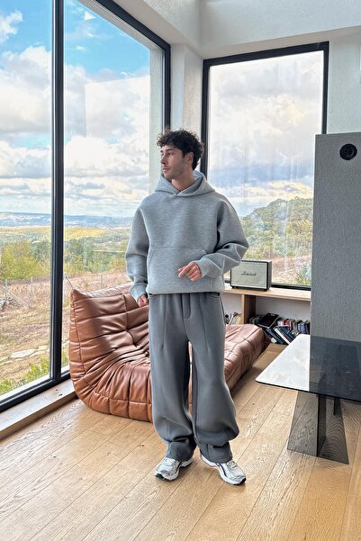 Flaw Wear Baggy Tracksuit with Stitching Detail