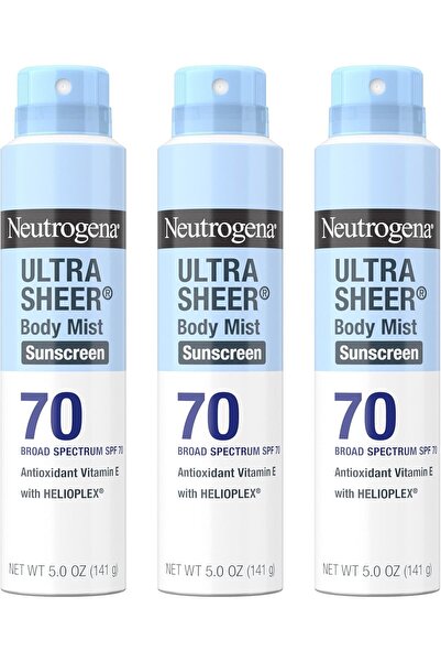 Neutrogena Ultra Sheer Body Mist Sunscreen Spray SPF 70