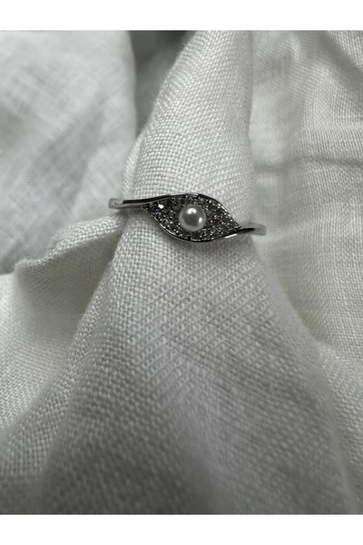 KİLİGİSTANBUL İncili ayarlanabilir zarif yüzük modelimiz