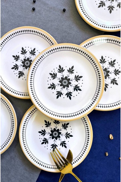 ers erbaşlar BERTONE 6 PARÇA LÜX TATLI TABAĞI SETİ