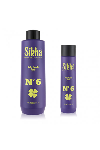 SIKHA Mască de păr N.6 pentru spălare frecventă, îmbrățișări zilnice, 300 ml