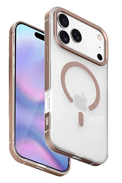 Fuchsia Apple iPhone 17 Pro Max HBC-394 Himalayas Magsafe Kapak - Çöl Titanyum