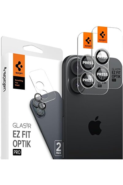 Spigen واقي عدسة GLASTR EZ-Fit Optik Pro لهاتف iPhone 17 | 16 Plus | 16 - شفا...
