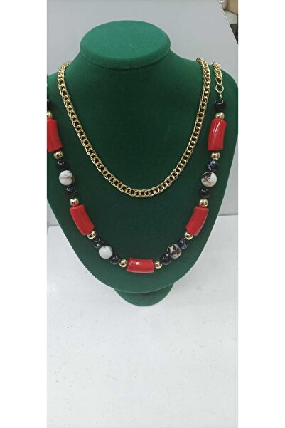 Eko dükkan TAŞ GÖRÜNÜMLÜ AKRİLİT TAKI SETİ