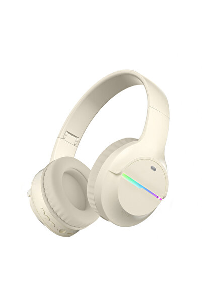 RTG UID65 Kablosuz Kulak Üstü LED Işıklı Bluetooth Kulaklık 5,0 Super Bass