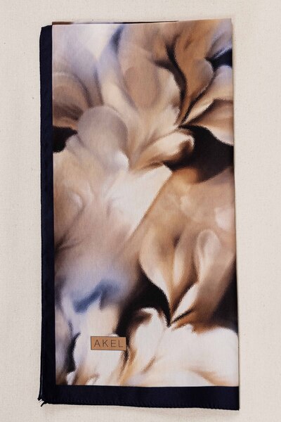 Akel ФРАНЦУЗЬКИЙ ШОВКОВИЙ ШАРФ З ВИШИВКОЮ ВИШИВКА-1