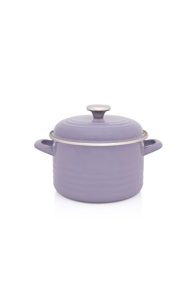 Metalac Тенджера с капак 4л Стандартна вълна Лилав емайл/20см/4л/