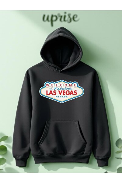 Vordevia Φούτερ Las Vegas με τύπωμα Cotton 3 Thread O oversized