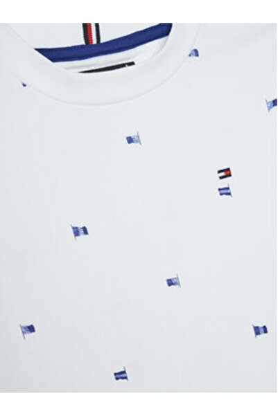 Tommy Hilfiger Tricou băieți KB0KB09353 Alb