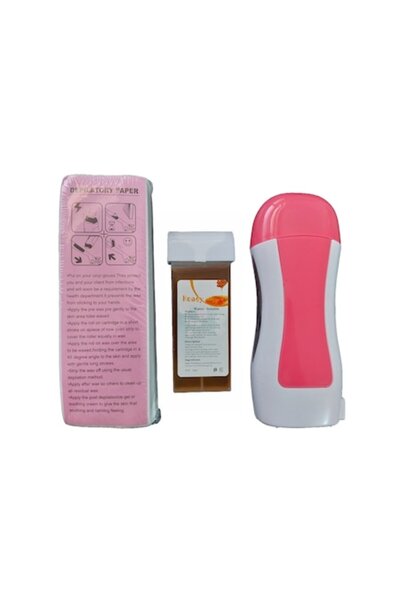 K KATHODE Set pentru epilare, incalzitor ceara, 100 de benzi epilatoare, rezerva ceara