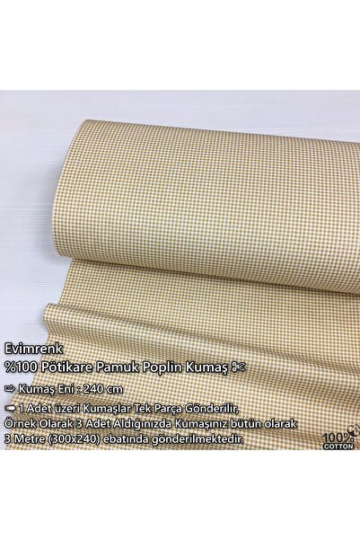 Renk Tekstil Mini Pötikare %100 Doğal Pamuk Poplin Kumaşlar - New Colours