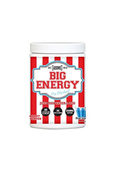 Adonis Gear مكمل غذائي بيج إنرجي لما قبل التمرين، بلو سلاشي، 30 كبسولة، تركيب...