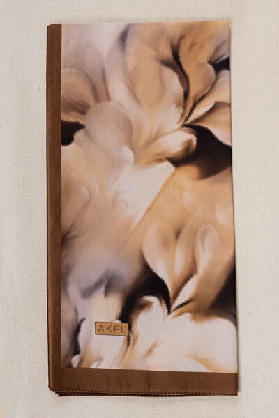 Akel ФРАНЦУЗЬКИЙ ШОВКОВИЙ ШАРФ З ВИШИВКОЮ ВИШИВКА-1